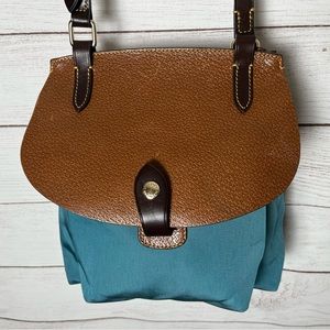 DOONEY & BOURKE Purse Bag Over the Shoulder Crossbody Blue/Brown